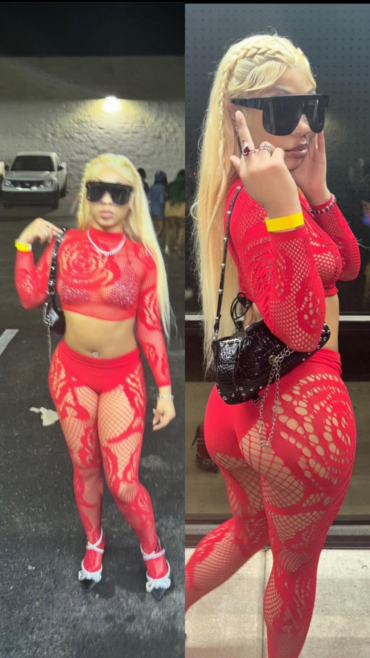 Rose Lace Set- Red
