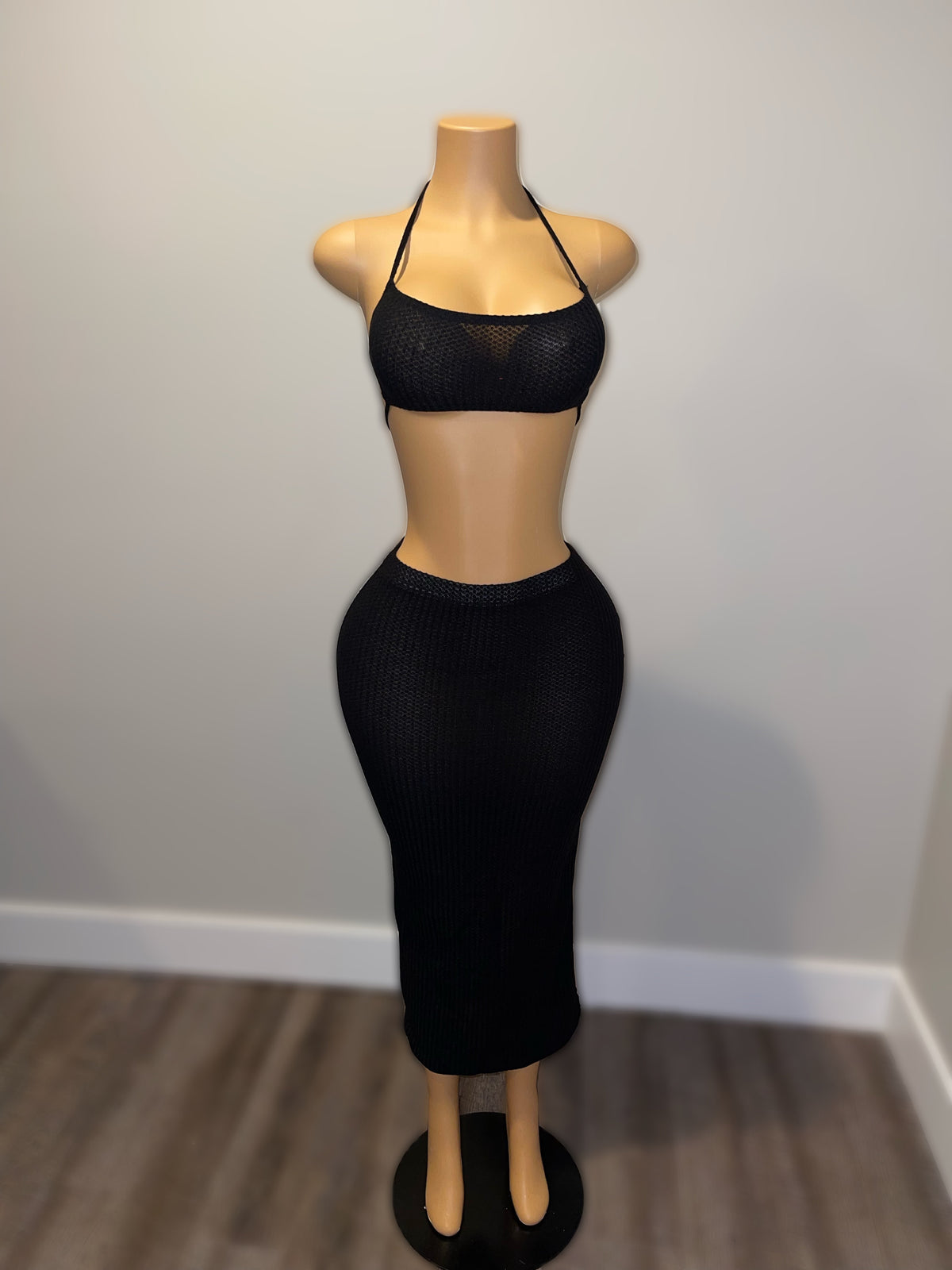 Knitted Skirt Set