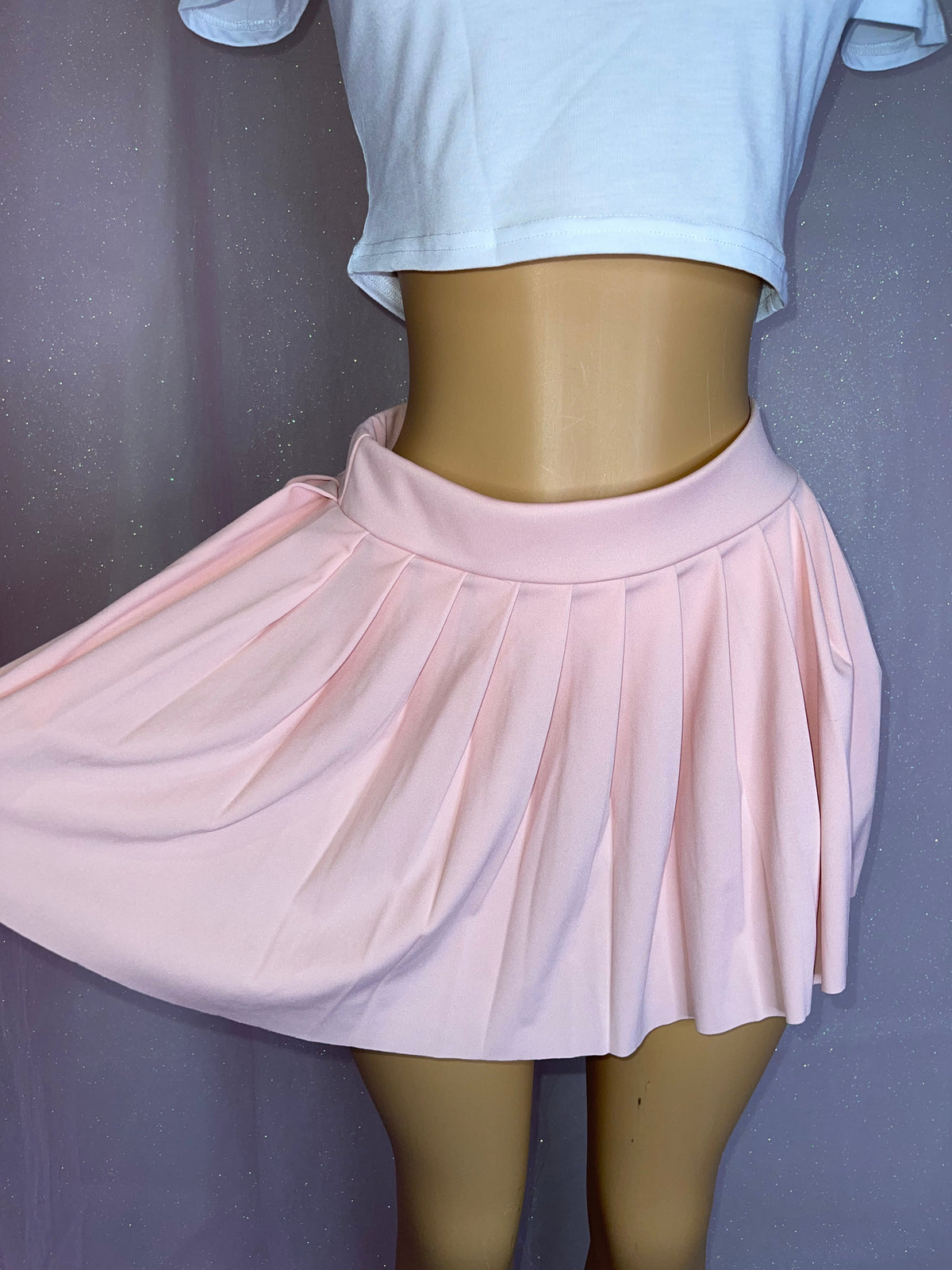 Micro Mini Skirt -Light Pink